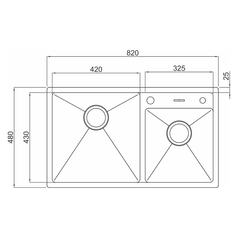 Chậu Inox AISI 304 MBS4882-S01