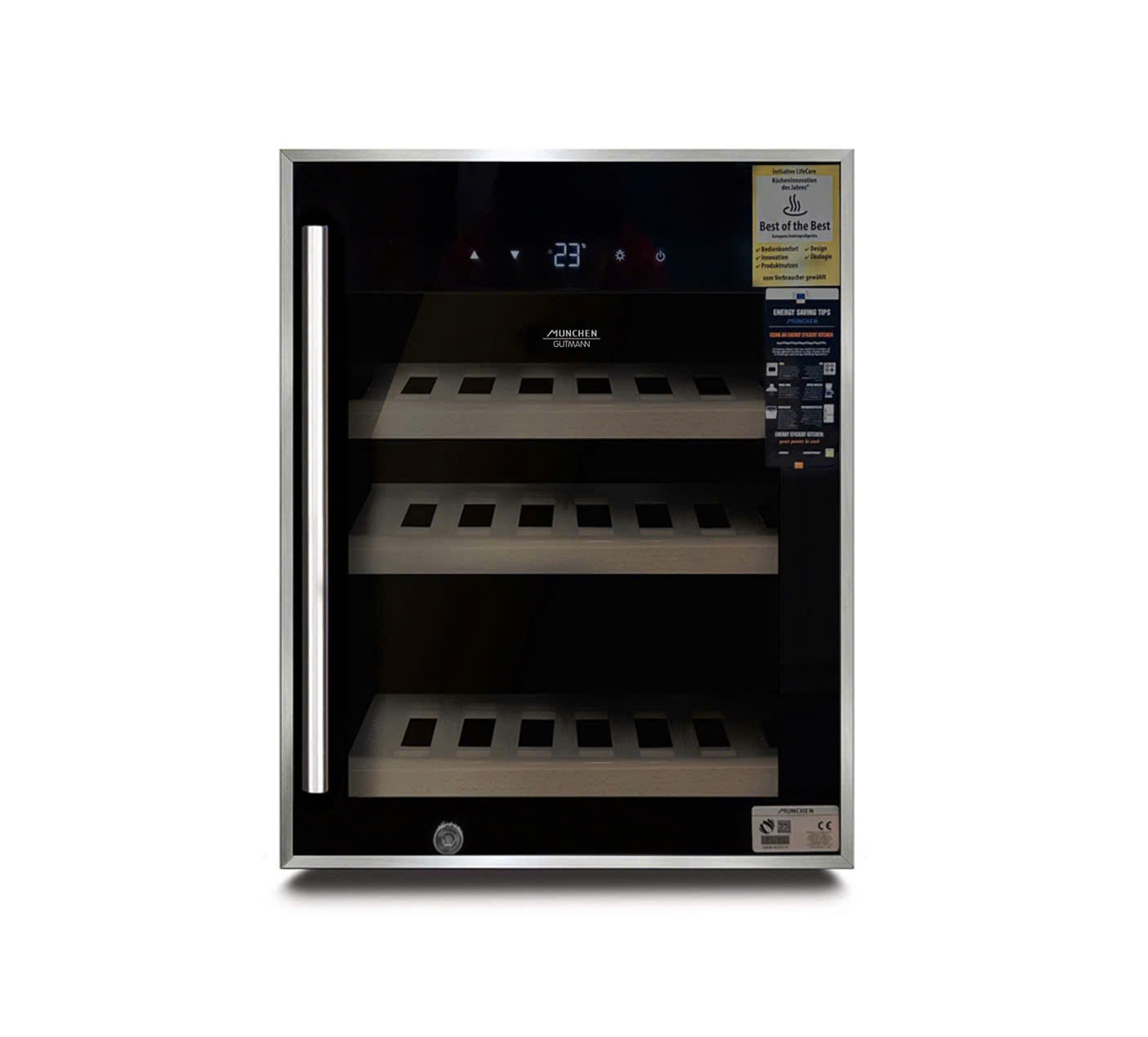 Tủ rượu vang MW150SB (~12 chai - chuyên biệt bảo quản mỹ phẩm và thực phẩm chức năng)